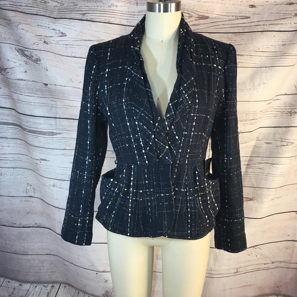 Nanette Lepore NWT structured wool blend blazer